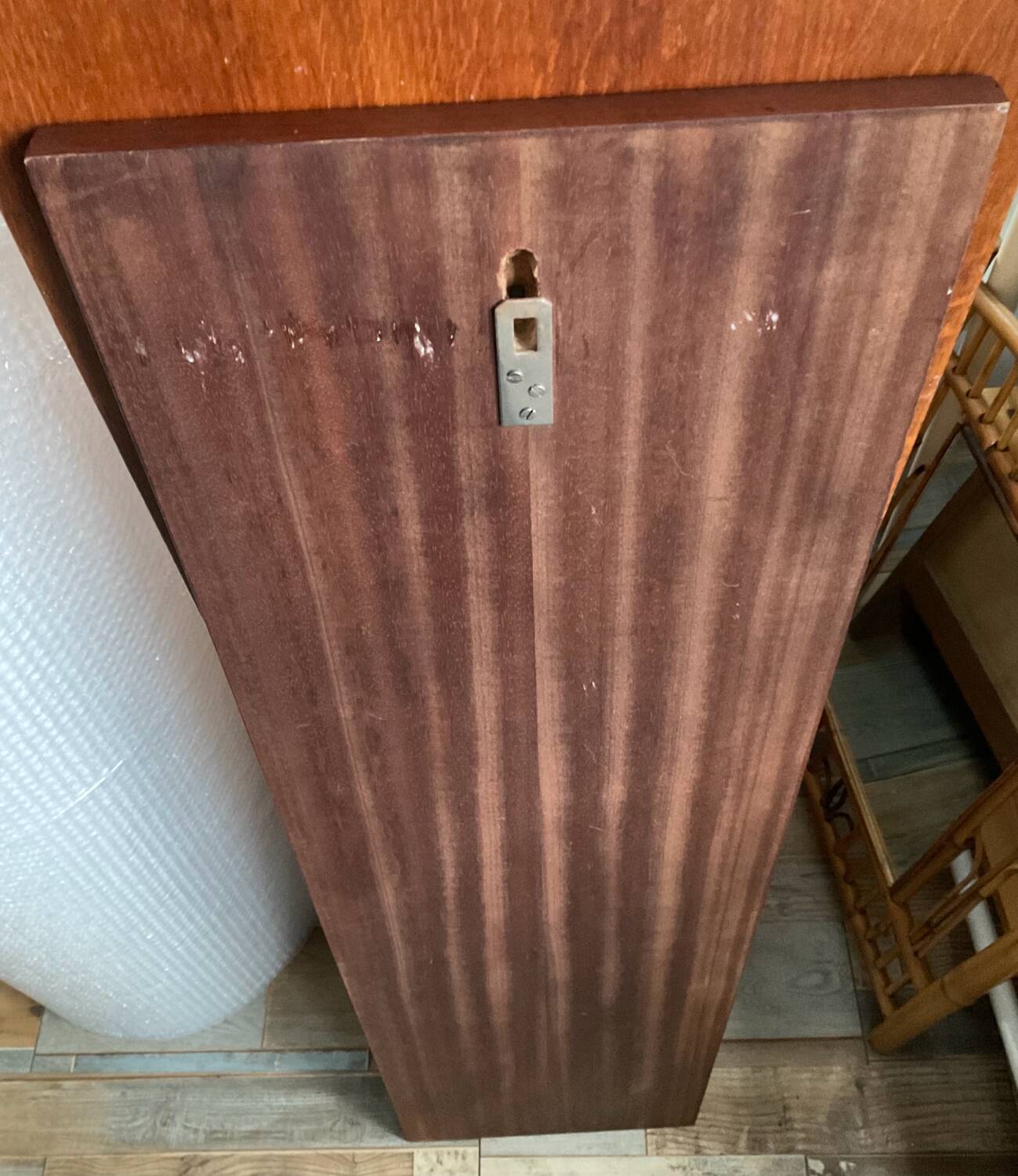 Scandinavian mirror in solid teak from the 60s-70s.