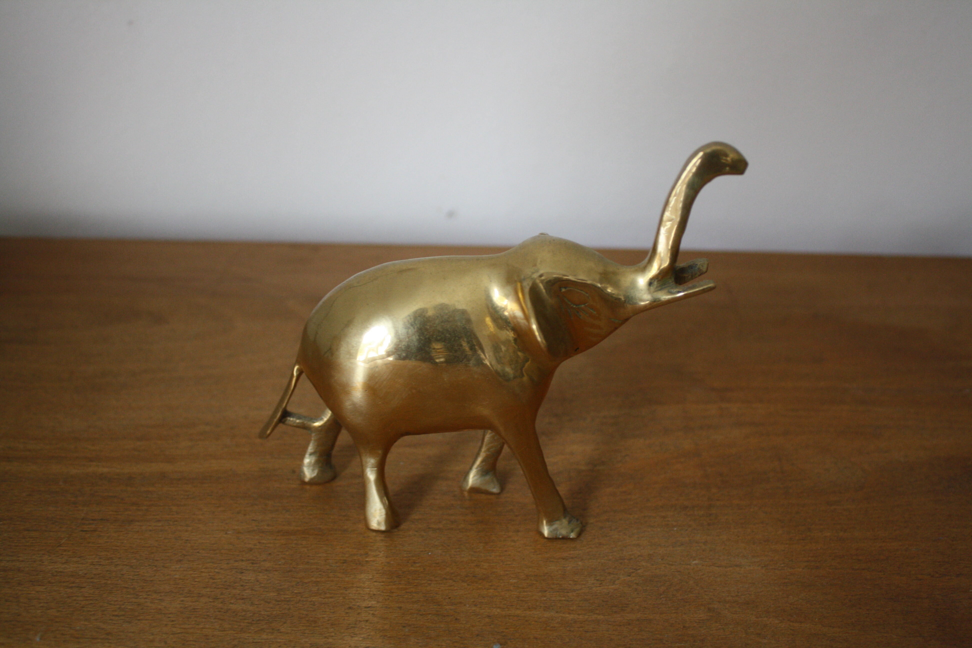 Vintage brass elephant