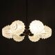 Mid-century Sputnik brass glass chandelier, 1970s Czechoslovakia