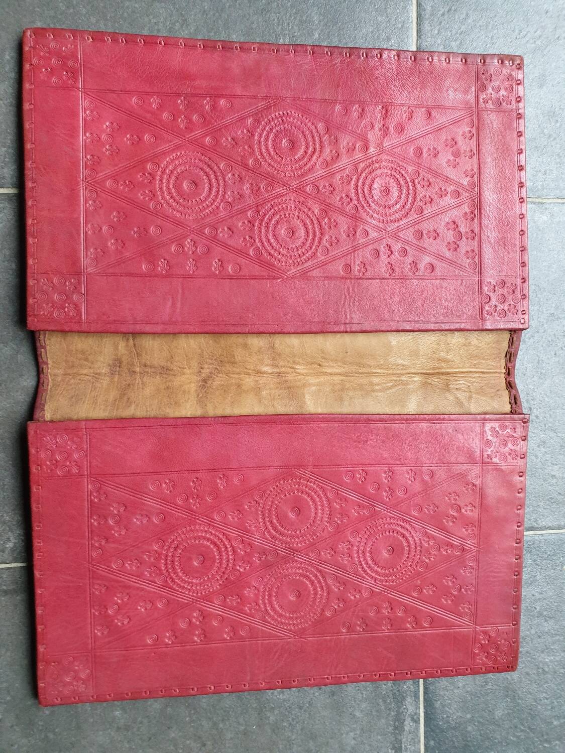 Sous-main cuir martelé