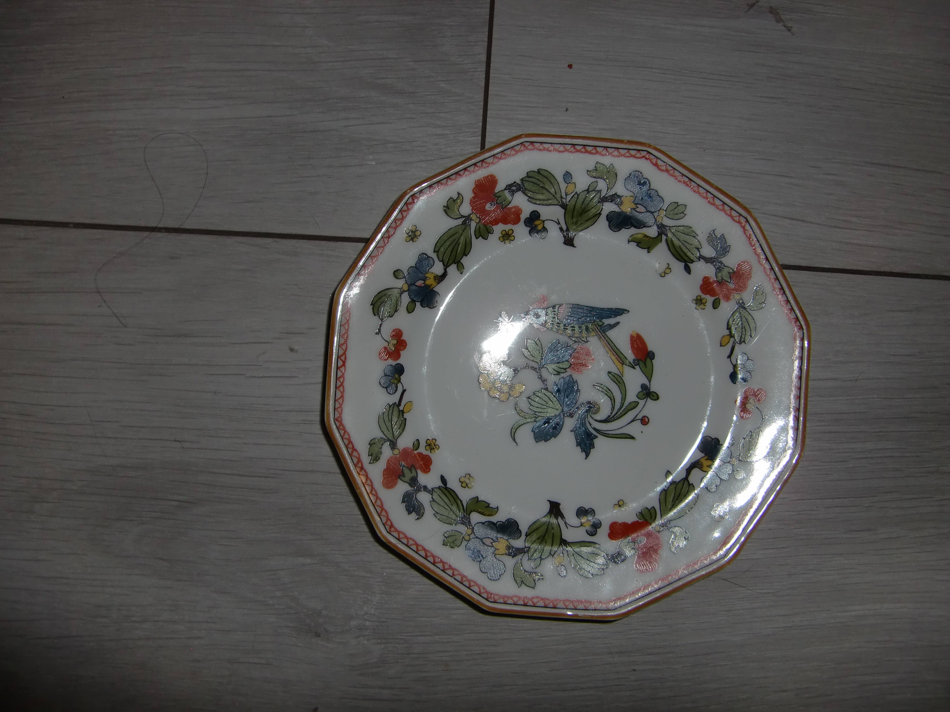 Lot de 9 petites assiettes à dessert des années 50