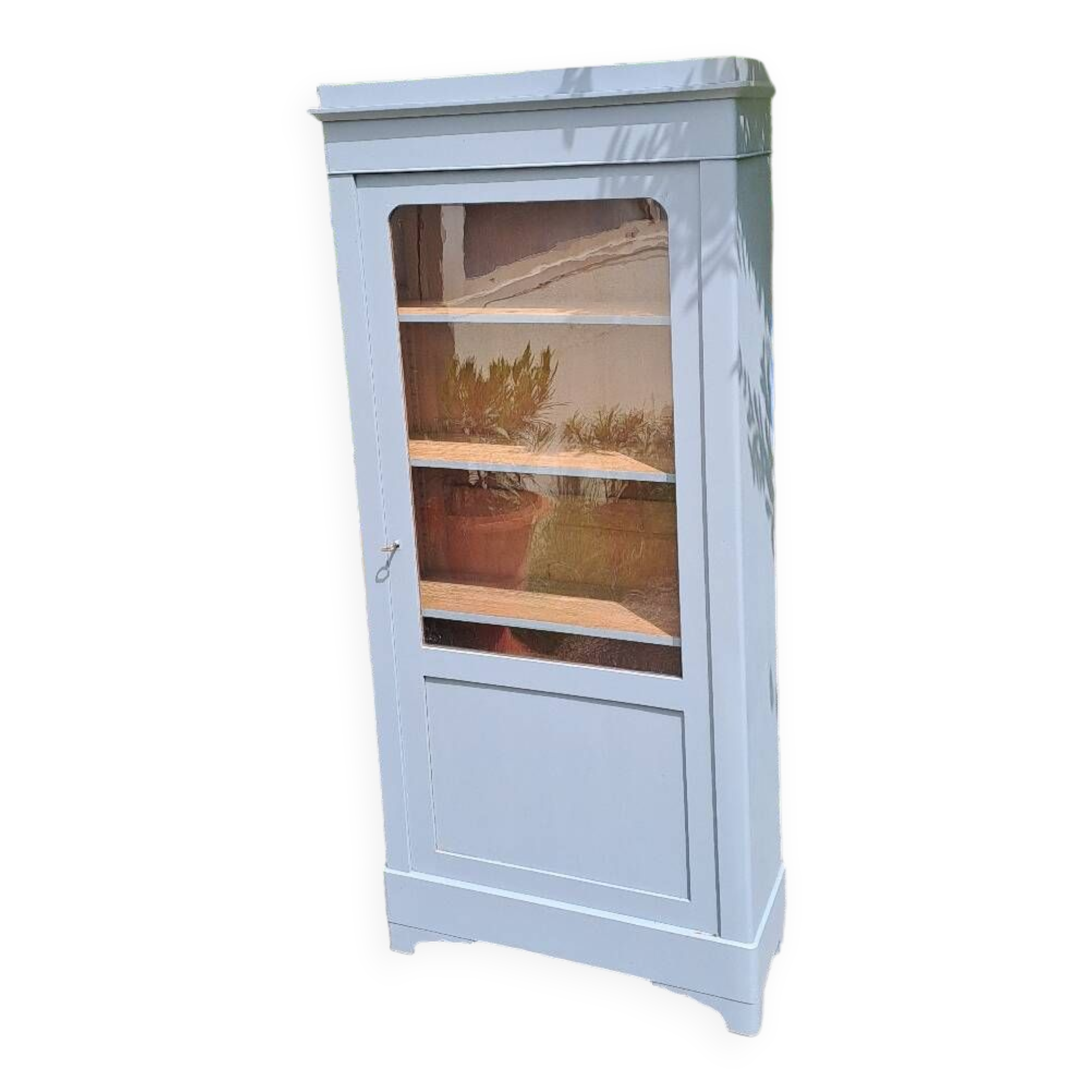 Wardrobe with 1 glass door, late 19th century