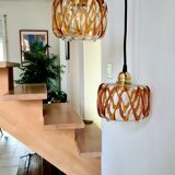 Amber blown glass suspension