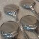 12 silver-plated ice cream scoops, Ercuis goldsmith, 13.7cm contours