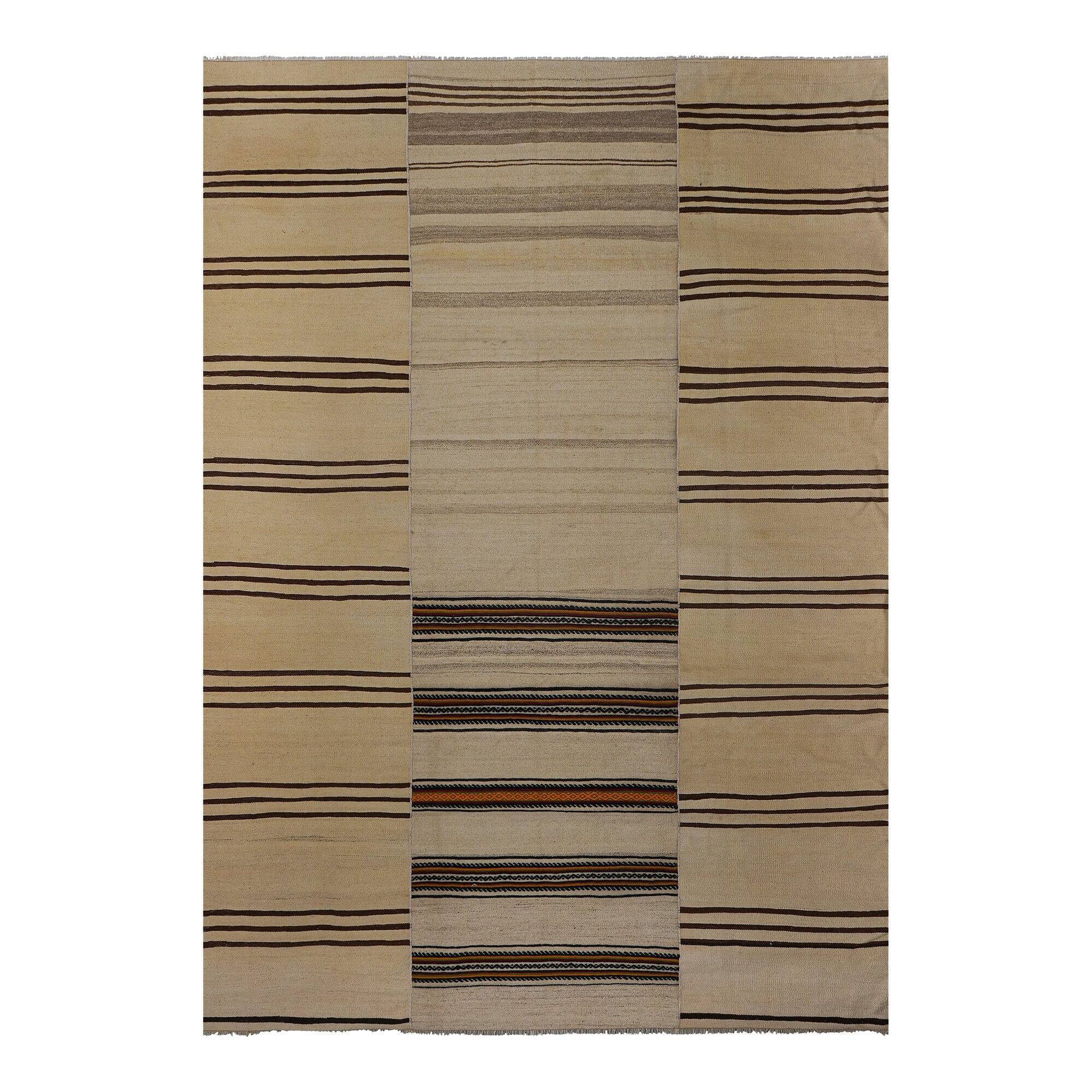 Vintage Turkish kilim handwoven 238x336 cm