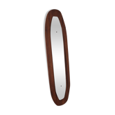 Miroir en bois incurvé teck
