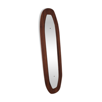 Mirror - curved wood - teak