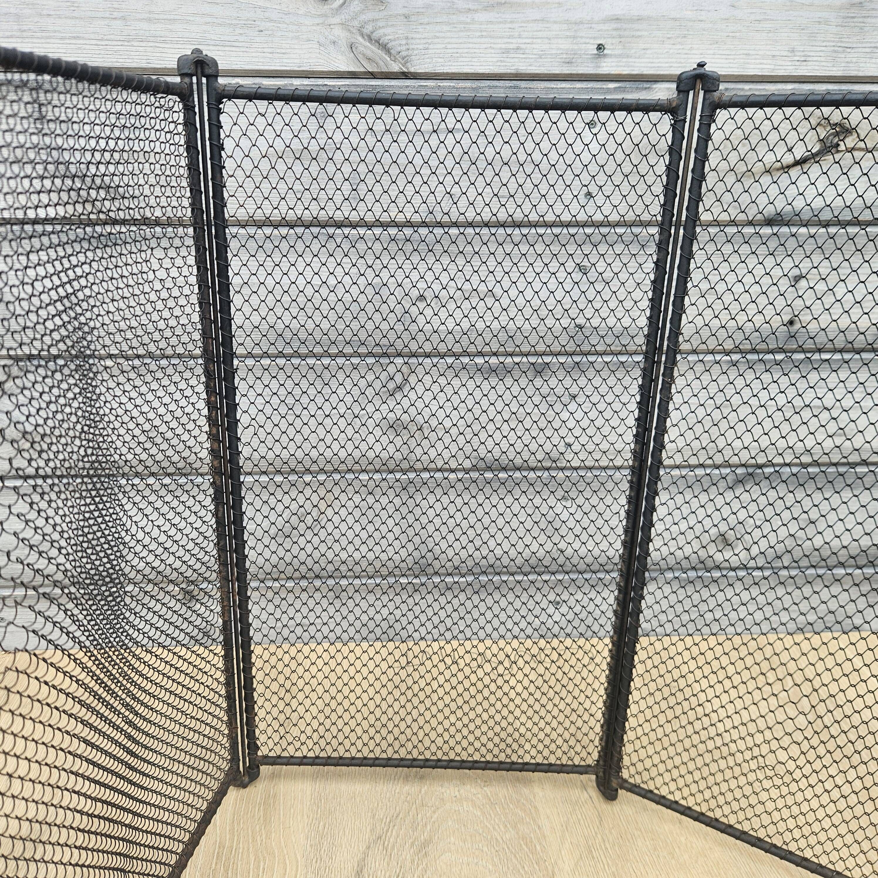 19th-century fireplace screen