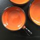 Lot 3 poêlons orange et noir