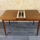 1960s 1970s Teak Extendable Dining Table Made in Denmark Danish Design