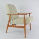 Fox armchair mottled beige green