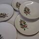 Set of 6 flat plates from Digoin Sarreguemines in good condition.