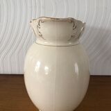 Pitcher / jug / ceramic pitcher with handle and gilding