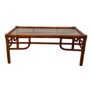 Table basse en rotin