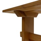 Vintage Scandinavian modern pinewood bench from the 1960's