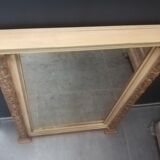 Mirror in wood and polychrome stucco 74x105cm
