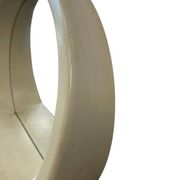 Vintage space age round wall mirror