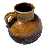 Small vintage Scheurich glazed ceramic pitcher