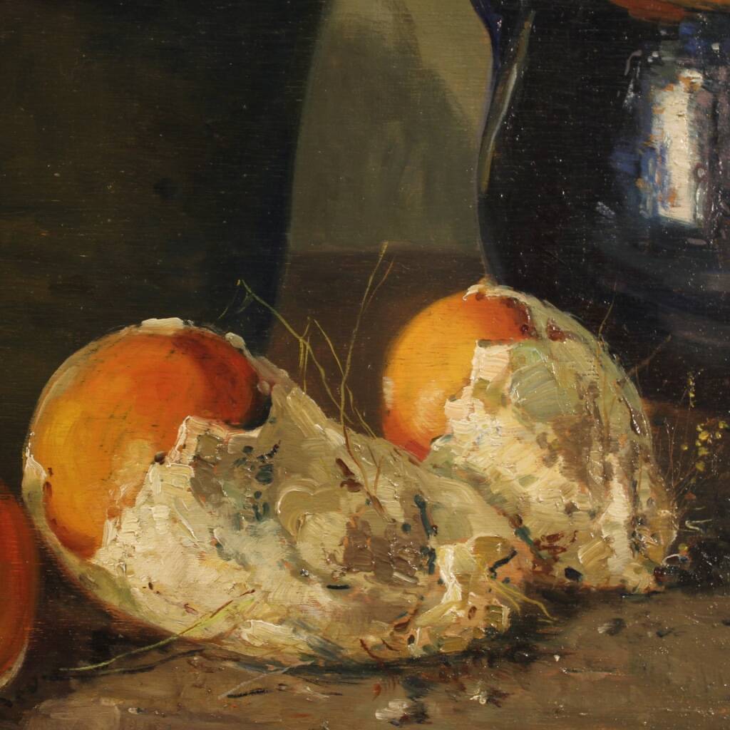 Superbe tableau signé nature morte du milieu du 20ème siècle