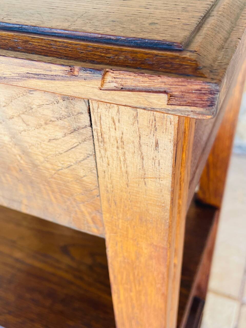 Console Art Deco a 3 niveaux en noyer, Circa 1930s