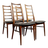 Set of 4 Danish Liz chairs in rosewood by Niels Kofoed, 1960s.