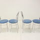 1980s Set of Four Chrome Dining Chairs, Italy