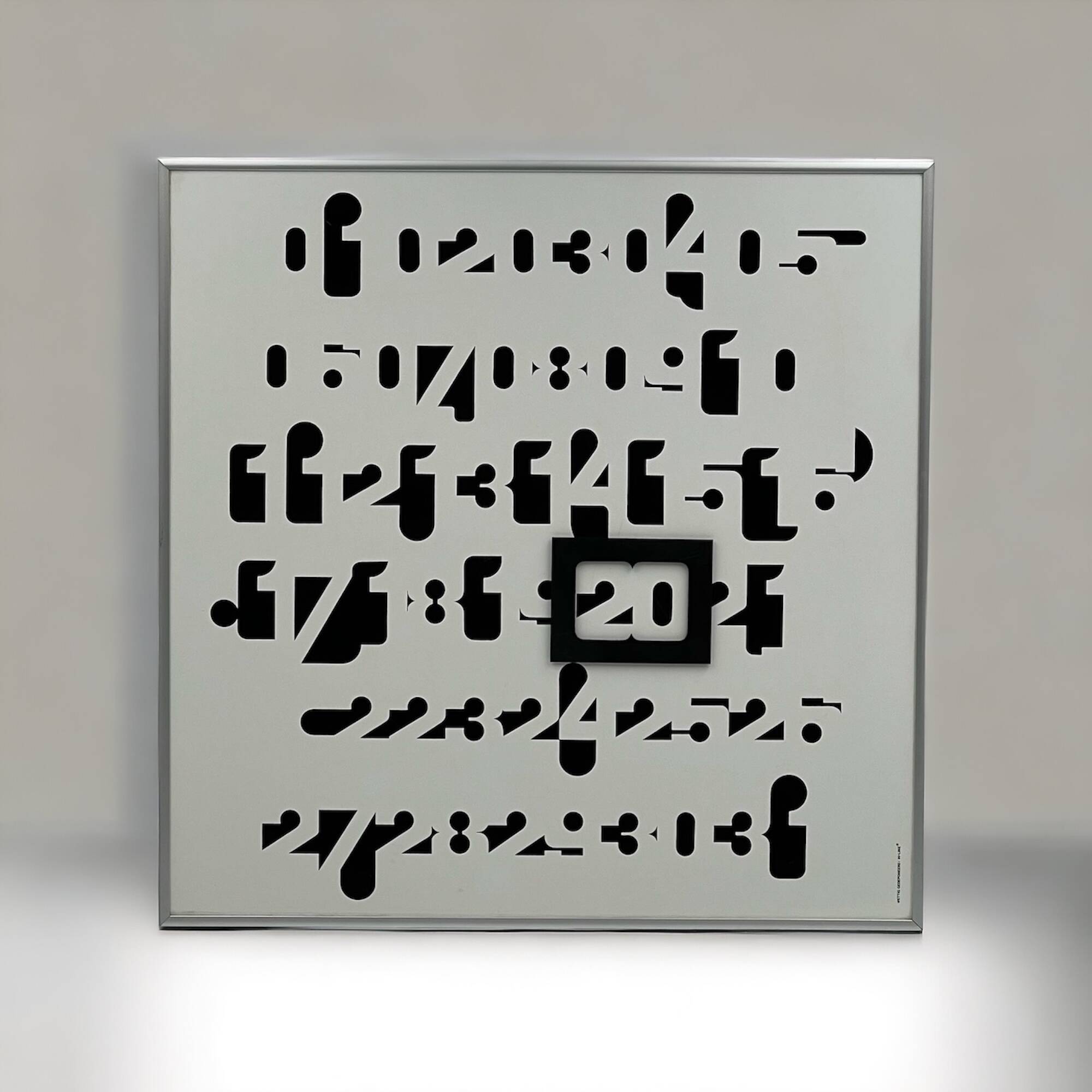 Rare Calendar 'Imbroglio', Jean-Pierre Vitrac Iconic Design 1970s