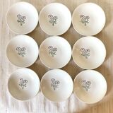 Hollow earthenware plates from Gien