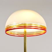Roberto Pamio Febo floor lamp in marble, brass, and Murano glass by Leucos Italy.