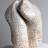 Large stoneware floor vase in ceramic by Danish artist Ole Victor, 2022.