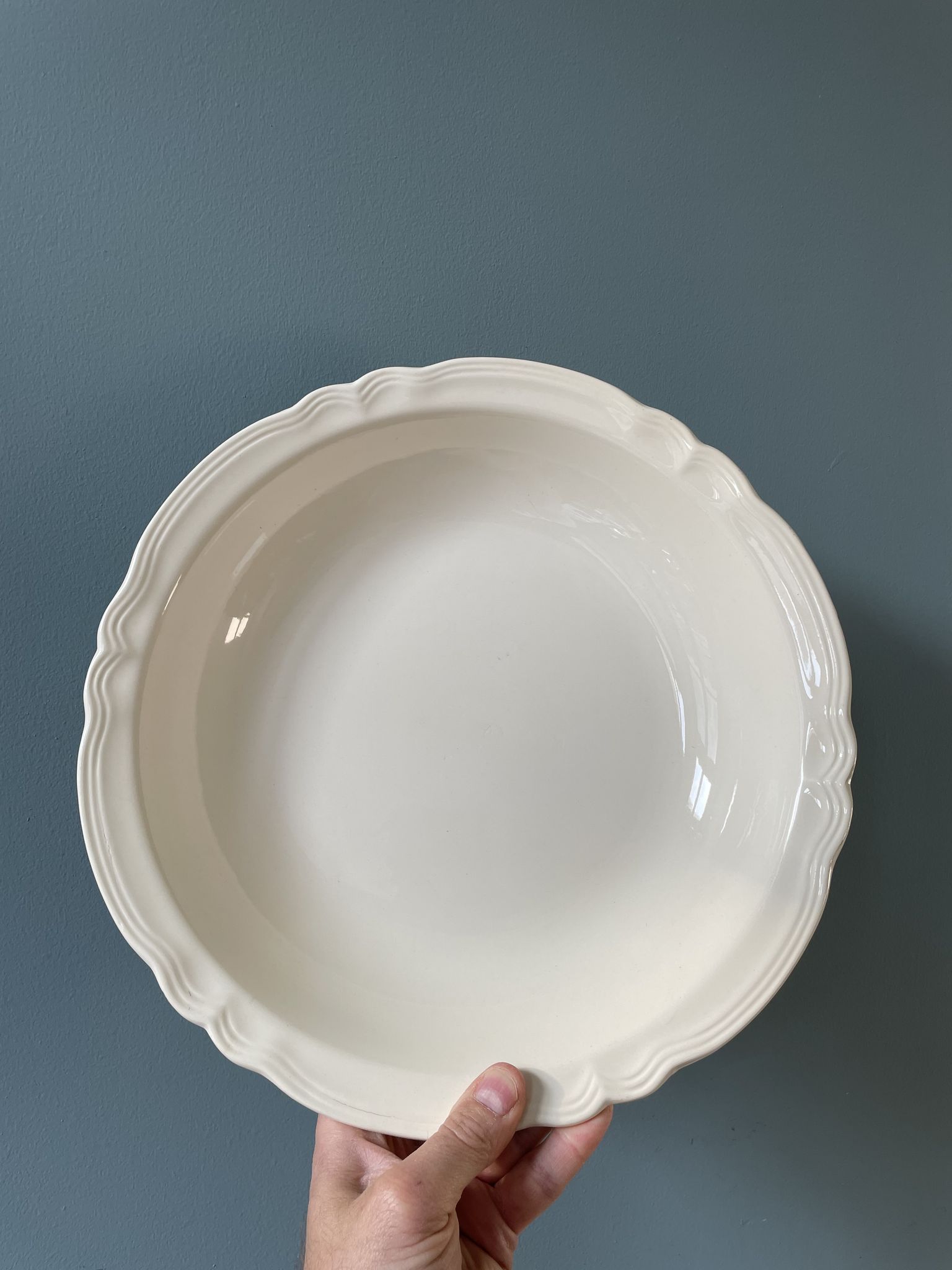 Dish round hollow hollow sarreguemines France