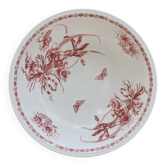 Immense salad bowl from the 19th century, ironstone, signed Bertrand Bordeaux.
