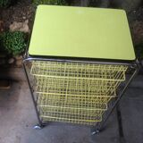 Yellow formica dessert