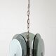 Pendant lamp vintga space age glass & chrome
