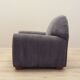 Grey velour armchair, Italian design, 1980s, production: Italy