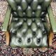 Chaise de bureau classique chesterfield president chair verte