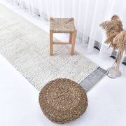 2x8 Blue White Moroccan Runner Rug, 68x250 Cm
