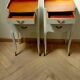 Pair of antique bedside tables