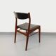 Vintage Scandinavian teak and leatherette chair from the 50s and 60s