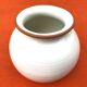 1960s glazed ceramic ball vase