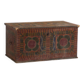 Large antique hand-painted trunk (c.1900) #50