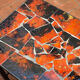 Lava Vallauris ceramic tile coffee table 1960