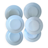 6 flat plates Gien
