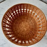 Wicker panière 70s
