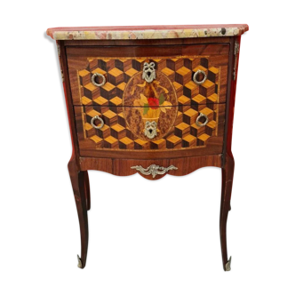 Louis XVI Transition marquetry chest of drawers