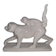 Art deco animal cracked ceramic sculpture La Louvière