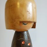 Kokeshi Doll - "Awakening of Love" by Master Usaburo Okamoto, 1917-2009 - vintage 1960