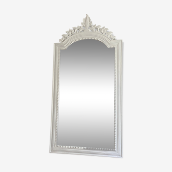 Mirror with decorated pediment 148x74cm