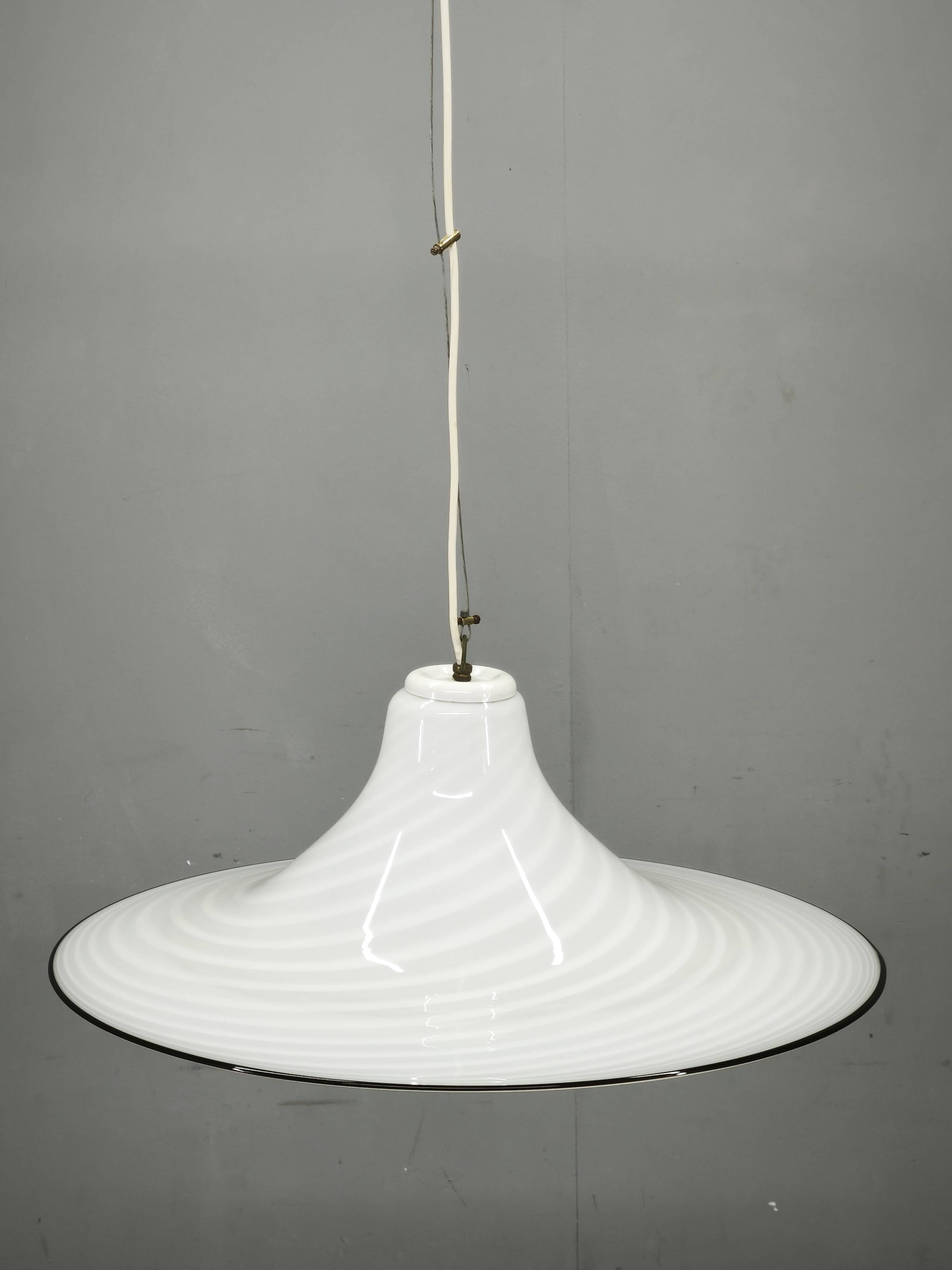 1970s Italian Murano Glass Space Age Pendant Light