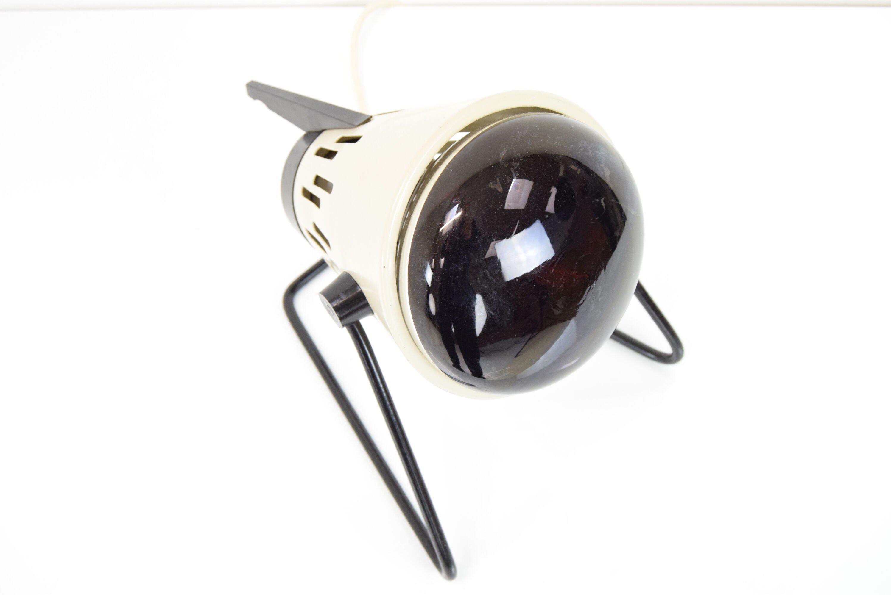 Mid-century infra table lamp,r ed light, circa 1980's